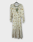 H&M Floral Organic Cotton Wrap Maxi Dress - S