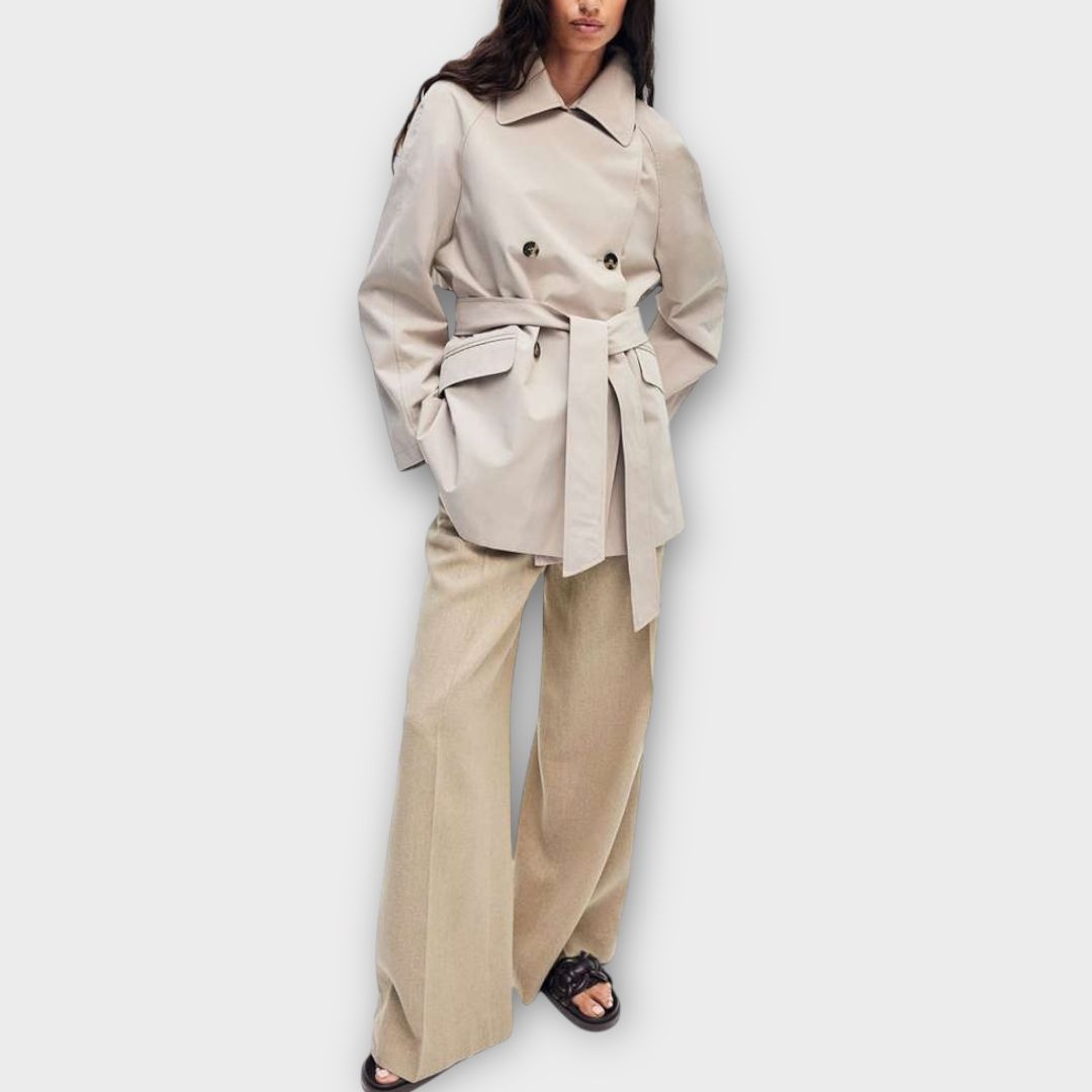 H&M Short Trench Coat - 8/10 (XS)