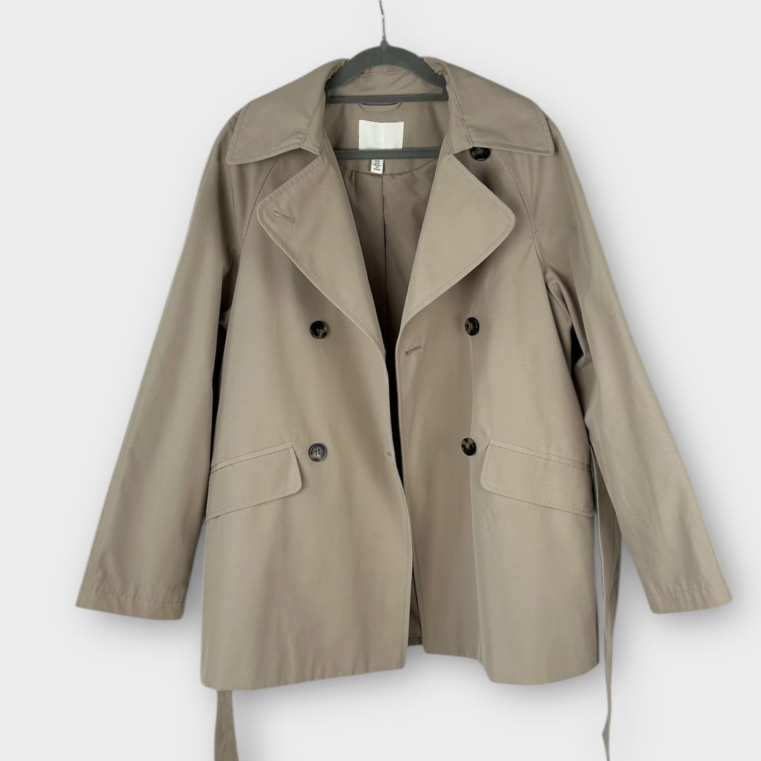 H&M Short Trench Coat - 8/10 (XS)