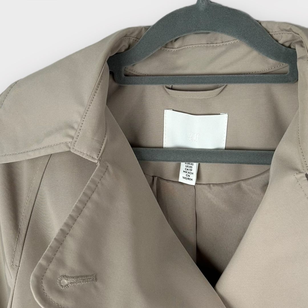 H&M Short Trench Coat - 8/10 (XS)