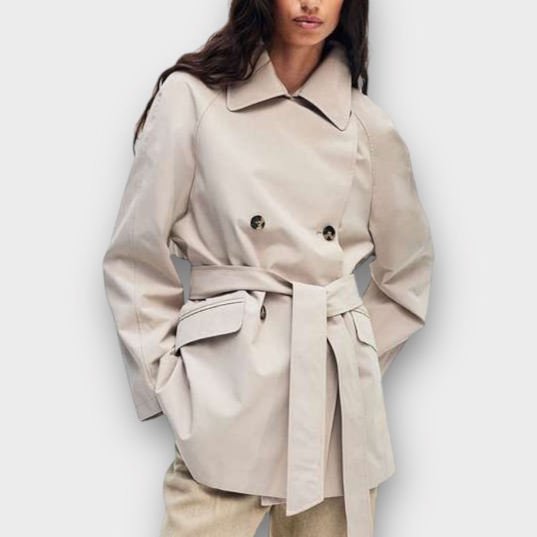 H&M Short Trench Coat - 8/10 (XS)