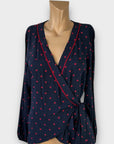 Hampton Republic Heart Print Wrap Top - 12
