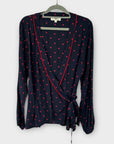 Hampton Republic Heart Print Wrap Top - 12
