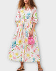 Hayley Menzies Raglan Volume Maxi Cotton Shirt Dress - 8/10 (S)