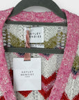 Hayley Menzies Boucle Zigzag Tie Front Cardigan - S