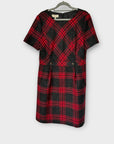 Hobbs Check Wool Elea Dress - 14