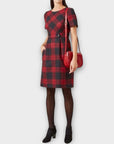 Hobbs Check Wool Dress - 14
