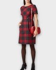 Hobbs Check Wool Elea Dress - 14