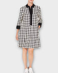 Hobbs Marci Houndstooth Shirt Dress - 12/14