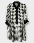 Hobbs Marci Houndstooth Shirt Dress - 12/14