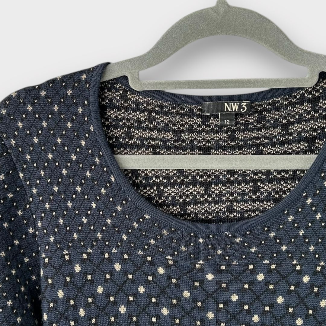 Hobbs N.W.3 Wool Blend Knit Dress - 12