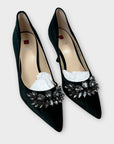 Högl Velvet Embellished Heels - 4/37