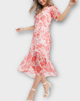 Hope & Ivy Floral Midi Dress - 8