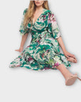 Hope & Ivy Floral Wrap Maxi Dress - 28
