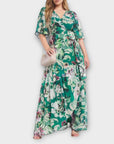 Hope & Ivy Floral Wrap Maxi Dress - 28