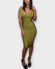 House Of CB Mimi Off Shoulder Bandage Dress - 12 (L)