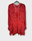 IRO Paris Beaumont Ruffled Chiffon Mini Dress - 12
