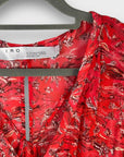 IRO Paris Beaumont Ruffled Chiffon Mini Dress - 12