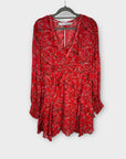 IRO Paris Beaumont Ruffled Chiffon Mini Dress - 12