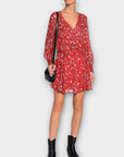 IRO Paris Beaumont Ruffled Chiffon Mini Dress - 12
