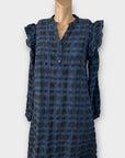 Ichi Gingham Midi Dress - 12