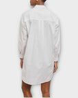 Ichi Long White Cotton Shirt - 8