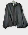 Imperial Oversized Satin Bomber Jacket - M (Fit 16)