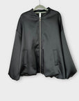 Imperial Oversized Satin Bomber Jacket - M (Fit 16)