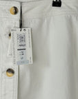 Jaeger Denim Button Front Midi Skirt - 10