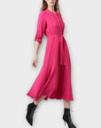 James Lakeland Roll Sleeve Midi Dress - 16/18