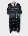 Jigsaw Silk Stripe Kimono Dress - 14
