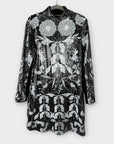 Joanne Hynes Sequin Lace Print Dress - 10