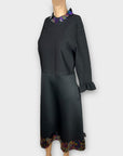 Joanne Hynes Sequin Trim Scuba Midi Dress - 16/18 (L)