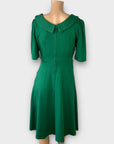 Jolie Moi Fold Collar Fit and Flare Dress - 10