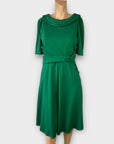 Jolie Moi Fold Collar Fit and Flare Dress - 10