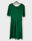 Jolie Moi Fold Collar Fit and Flare Dress - 10