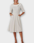 Jolie Moi Sloan 3/4 Sleeve Midi Dress - 18