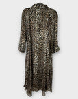 Joseph Ribkoff Animal Print Sheer Shirt Dress - 14