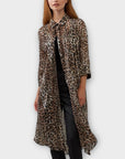 Joseph Ribkoff Animal Print Sheer Shirt Dress - 14