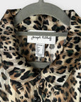 Joseph Ribkoff Animal Print Sheer Shirt Dress - 14