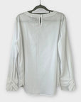 Just White Cotton Blend Blouse - 16