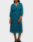 Kaffe Kadori Print Midi Dress - 12