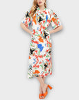 Karen Millen Abstract Bias Cut Midi Dress - 8