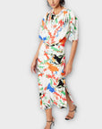 Karen Millen Abstract Bias Cut Midi Dress - 8