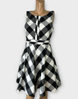 Karen Millen Check Cotton Blend Dress - 12