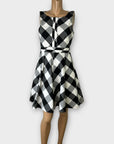 Karen Millen Check Cotton Blend Dress - 12