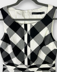 Karen Millen Check Cotton Blend Dress - 12