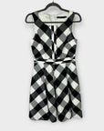 Karen Millen Check Cotton Blend Dress - 12