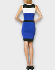 Karen Millen Colourblock Knit Pencil Dress - M