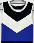 Karen Millen Colourblock Knit Pencil Dress - M